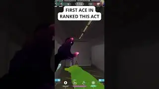 FIRST ACE IN RANKED THIS ACT #shorts #valorant