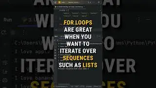 For Loops With Lists