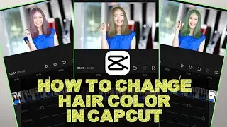 How to change hair color in Capcut - Trending Edit Tutorial 2023 😲
