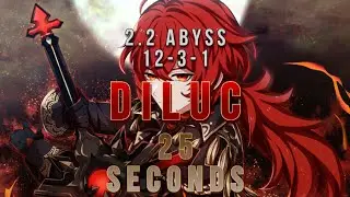 C6 Diluc&Kaeya 25 Seconds 12-3-1 Abyss | Genshin Impact 2.2