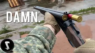 Double Barreled Shotgun vs Airsoft Player's FACES