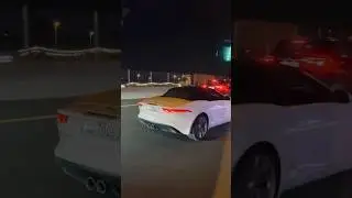 Jaguar's Supercar F Type Flyby Dubai 😍 #dubaicars #supercars #jaguar #supercarsofduba