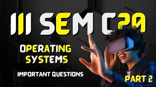 DCME 3rd Semester Operating System Questions | DCME C20 3rd Semester Important Questions
