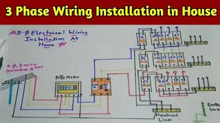3 phase Electrical Wiring Installation in House