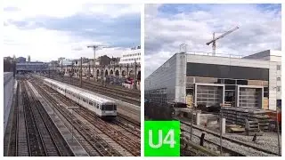 U4 zwischen Spittelau und Heiligenstadt / Bahnhof Wasserleitungswiese (U-Bahn Wien)