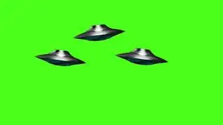 Green screen UFO s visit effect