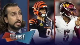 FIRST THINGS FIRST | Nick react to Bengals Fall to Commanders Burow: