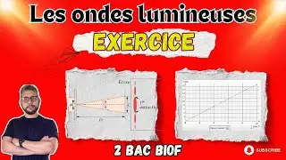 Exercice - Correction - Les ondes lumineuses - Courbe L=f(1/a) - 2 BAC SVT/PC/ SM - Prof MOUSLIM