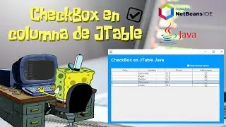 Checkbox in JTable Column ✅ | Selecting and Unselecting | Java + Apache NetBeans 12.2 💻