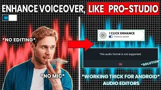 Adobe Podcast : Enhance Audio without a Microphone & Audio Format Not Support Solution
