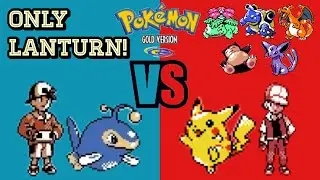 Defeating Red With ONLY Lanturn! | Pokémon Gold - NO ITEMS IN BATTLE