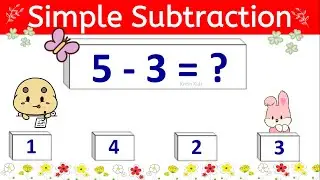 One Digit Subtraction Quiz | Math Quiz for Kids | Mental Math Quiz for Kids | Quiz Time #maths