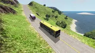 Bus Accident On Mountain Road – BeamNG.Drive