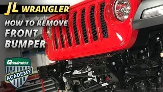 How to Remove the Plastic Front Bumper From a 2018 Jeep Wrangler JL