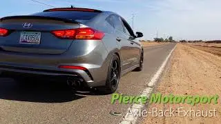Pierce Motorsports Axle-Back Exhaust | 2017 Hyundai Elantra Sport