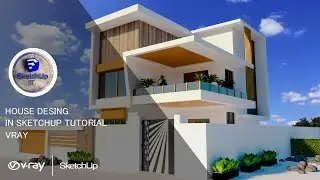 HOME DESING IN SKETCH UP | SKETCH UP IT | VRAY 2021 | SKETCHUP 2021 | PHOTOSHOP CC 2021