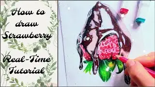 How To Draw Realistic Strawberry With Colored Pencils