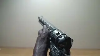 Giant Cowboy Revolver fire test (Claymation)