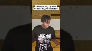 When you play against a baseball player in dodgeball 😂 