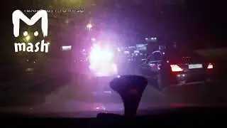 Кортеж с мигалками и автоматом проехался по северо востоку Москвы
