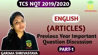 TCS NQT ENGLISH(Articles- PART1) !! Score 10 ouf of 10 in English !