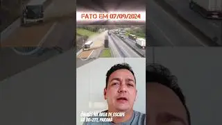 Motorista de ônibus salva passageiros na área de escape da BR-277 no Paraná. #short #shorts