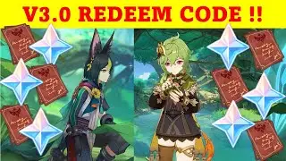 V3.0 New Redeem Code !! 6A6VJTWGCPYV | 60 Primogems + 5 Adventurer's Experience !! | Genshin Impact