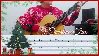 O Christmas Tree  - Classical guitar solo for beginners (tutorial + tabs)