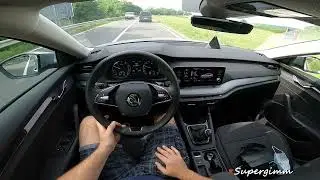 2021 SKODA Octavia Combi 1.0 TSi Ambition (110 hp) POV Test drive by Supergimm