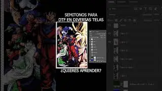 Semitonos para DTF En distintas telas ¿quieres aprender? ¿Se puede imprimir en DTF con semitonos?