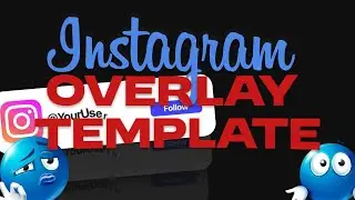 Instagram Follow Button Overlay Animation | Template | Download | No Copyright