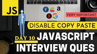 🔴 JS #10: How to Disabled Copy Paste Functionality on Website with JavaScript in Hindi in 2021