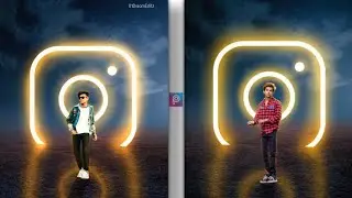 Instagram Glowing Logo Photo Editing Picsart | Instagram Glowing Logo Effects Tutorial 