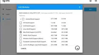 How to enable MacOS build support in Unity3D