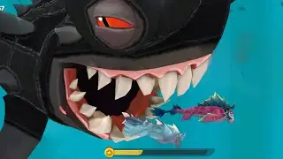 NEW BIGGER MONSTER DARKHAMMER GAMEPLAY - Hungry Shark Evolution Giant Shark Mod