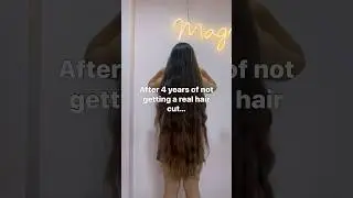 Saying goodbye to my hair ✂️#hair #hairgoals #haircut #hairgrowth #longhair