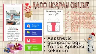 TUTORIAL KADO UCAPAN ONLINE VIRAL || AESTHETIC ||  #ucapanultah #kadoucapanonline #ucapanaesthetic