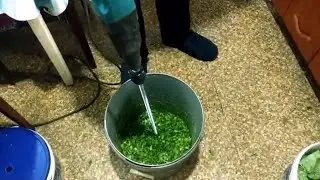Чем рубить зелёные Щи. Рубим зелёные щи (щеницу, крошево) на зиму