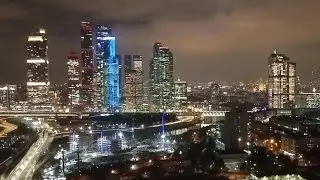 Центр Москвы-Ночная Москва сити
