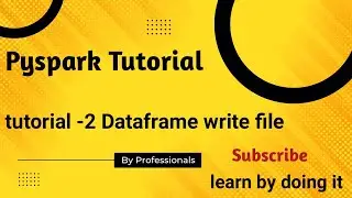 Pyspark Tutorial | How to write file in dataframe by using CSV