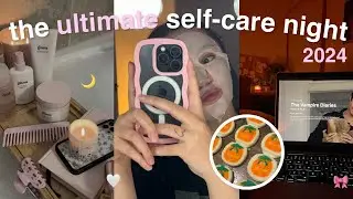 my ultimate self care night routine 🍯 baking, skincare & haircare routine