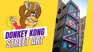 Donkey Kong street art amazes pedestrians