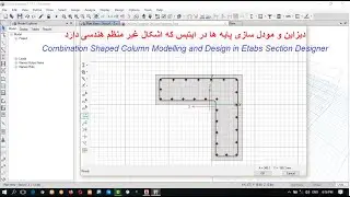 Combination Shaped Column Modelling in Etabs Section Designer