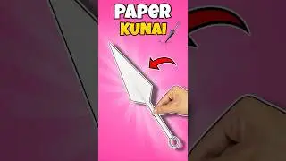 How to Make a Paper Kunai | Naruto Paper Knife 🤩 