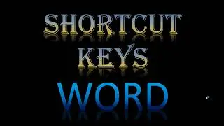 Shortcut keys in WORD | In Sinhala