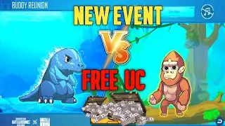 BATTLEGROUNDMOBIlEINDIA🔥Free UC AND Voucher New Event 💥Companion Godzilla VS Kong GG MercyOp