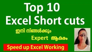 Excel Short cut Keys | Explanation with examples  Every Excel user should know