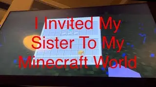 I INVITED My SISTER To My MINECRAFT WORLD!!!