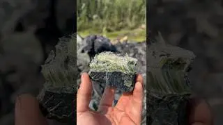 Raw Asbestos in Jade. #rock #rockhounding #jade #asbestos #adventure #explore