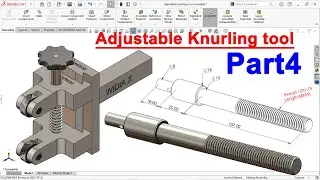 Design of Knurling tool in solidworks Hindi | Part 4 Screw